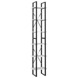6-Tier Book Cabinet White 40x30x210 cm Engineered Wood 806497