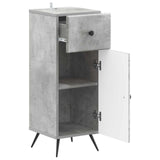 Bathroom Storage Cainet BREDA Concrete Grey 30 x 31 x 80 cm 897488