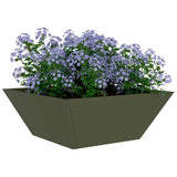 Garden Planter 5 pcs Olive Green 40 x 40 x 15 cm 873817