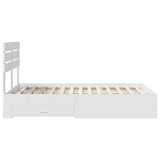 Bed Frame with Drawer with Headboard Manual Engineered Wood 3411651