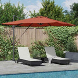 Umbrella Terracotta 286 x 284 x 270 cm Aluminium and Polyester 42003326