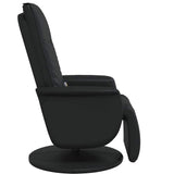 Massage Recliner Chair with Footrest Black Faux Leather 356517