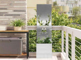 Garden Privacy Screen Sliver 32 x 32 x 150 cm Stainless steel 876417