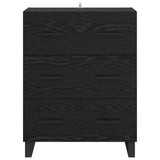 Sideboard Black Oak 69.5 x 34 x 90 cm Engineered Wood and Iron 881524