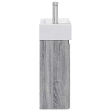 Bathroom Vanity Unit with Tap Grey Sonoma 45.5 x 25.5 x 84 cm 889487