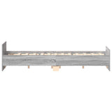 Bed Frame without Mattress Grey Sonoma 120x200 cm 3203745