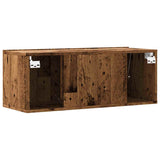 Wall Mounted TV Cabinet Old Wood 80x30x30 cm Engineered Wood 856016