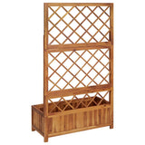 316542 Raised Bed with Trellis 85x38x150 cm Solid Acacia Wood
