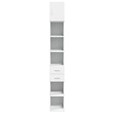 Slim Storage Cabinet White 30x42,5x225 cm Engineered Wood 3281266