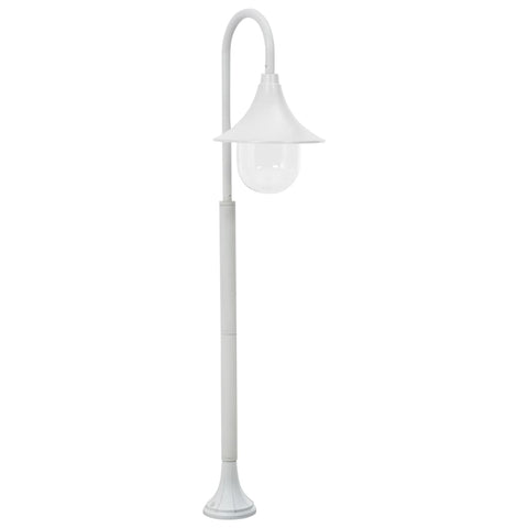 ZNTS Garden Post Light E27 120 cm Aluminium White 44210