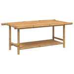 ZNTS Coffee Table 110x55x45 cm Bamboo 366474