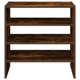 Shoe Racks 2 pcs Stackable Smoked Oak 60x30x30.5 cm 858866