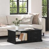 Coffee Table Black Oak 90 x 50 x 35 cm Engineered Wood 881363