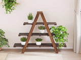 Folding Rack Brown 79.5 x 35 x 112 cm Solid Reclaim Wood 42012404