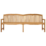 Handcarved Rose Bench Natural 228 x 61 x 94.5 cm 42030023
