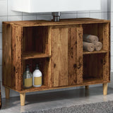 Bathroom Cabinet Old Wood 80x33x60 cm Engineered Wood 857133