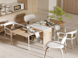 Foldable Drop Leaf Dining Table Folding Workstation for Small Space with Storage Shelves Cubes Oak & T3398P342453