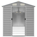 Garden Shed Light Grey 191x640x198 cm Galvanised Steel 3188248