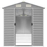 Garden Shed Light Grey 191x640x198 cm Galvanised Steel 3188248