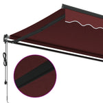 Automatic Retractable Awning Burgundy 350x250 cm 3310184