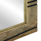 Bathroom Mirror with Mirror Brown 70 x 50 x 2.5 cm 4017967
