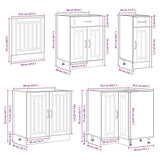 11 Piece Kitchen Cabinet Set Lucca Smoked Oak Engineered Wood 3314896