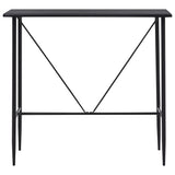5 Piece Bar Set Plastic Black 279851