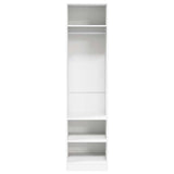 Wardrobe White 50x50x200 cm Engineered Wood 800234