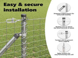 Ground Spike Fence Post 13 pcs Silver Powder-Coated Steel 42004277