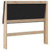 Upholstered Headboard Taupe 100 cm Solid Pine Wood 879357