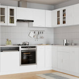 Hanging Glass Cabinet Lyon White 60x31x60 cm Engineered Wood 802521