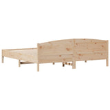 Bed Frame without Mattress 180x200 cm Super King Solid Wood Pine 3216191
