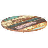 Table Top Multicolour Solid reclaimed wood 40 cm diameter 286036