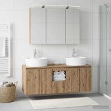 Bathroom Cabinet Set 4 pcs Artisan Oak Engineered Wood 3406462