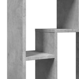 Bookcase Concrete Grey 63x20x90 cm Engineered Wood 858141