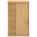Bathroom Furniture Set with Door 3 pcs Brown 114 x 43 x 73.5 cm 3334189