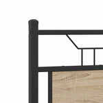 Bed Frame without Mattress Sonoma Oak 120x200 cm Engineered Wood 4106942