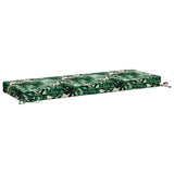 2-Piece Bench Cushions SOEST 2 pcs 100% Polyester Leaf Pattern 949707