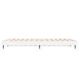 Bed Frame without Mattress White 140x190 cm Engineered Wood 832277
