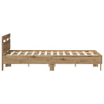 Bed Frame Artisan oak 120 x 200 cm Engineered wood 3333949