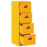 File Cabinet with Drawer 2 pcs Mustard Yellow 44 x 50 x 139 cm 3406157