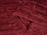 Throw Blankets 6 pcs Bordeaux Red 200 x 150 cm Fleece 42016894