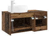 Bathroom Furniture Set 2 pcs Old Wood Engineered Wood 3404006