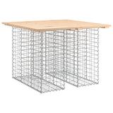 Garden Table Gabion Design 100x102x72 cm Solid Wood Pine 834368
