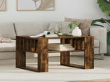 Coffee Table Smoked Oak 66 x 49.5 x 45 cm Engineered Wood 8000120