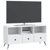 TV Cabinet with Drawer White 102 x 34.5 x 50 cm Engineered Wood 895595
