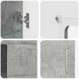 Sideboard with Shelf FLORIN Concrete Grey 55.5 x 29 x 100 cm 880254