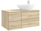 Bathroom Furniture Set 2 pcs Sonoma Oak Engineered Wood 3403994