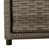 Garden Storage Cabinet Grey 55x59x69 cm Poly Rattan 365557