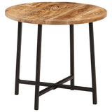 Coffee Table Natural Wood Solid Mango Wood and Iron Medium 371969